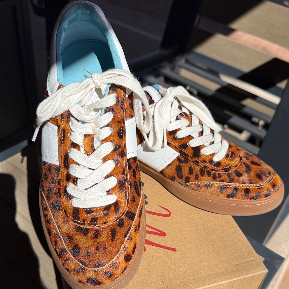 Massimo Leopard Print Women's Sneakers